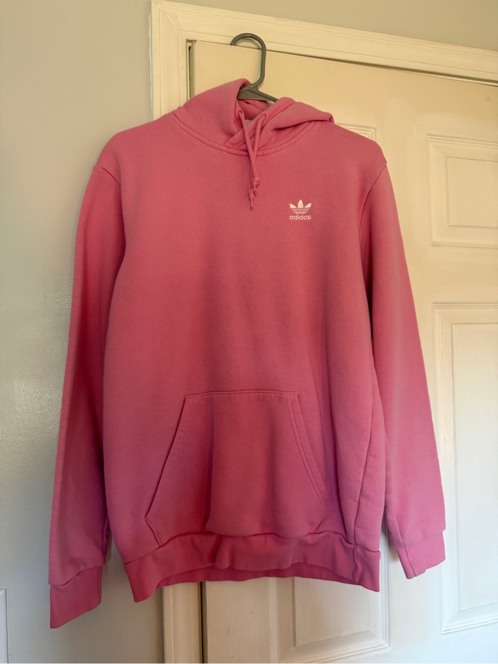 adidas Pink Trefoil Pullover Hoodie for Men